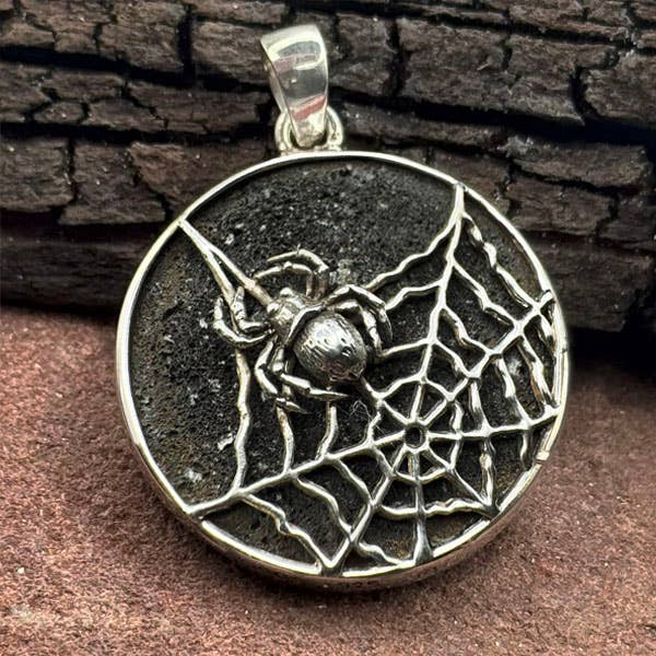 Sterling Silver Spider Pendant, LAST ONES SALE! for wholesale by Goddess Design Studio