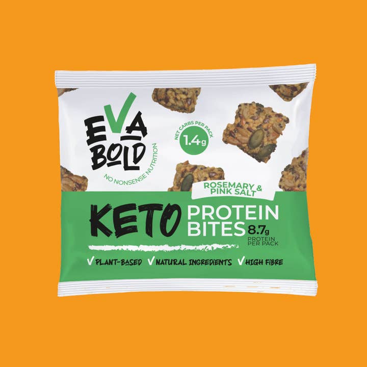 Rosemary & Pink Salt Keto Crackers (X20) for wholesale by Eva Bold