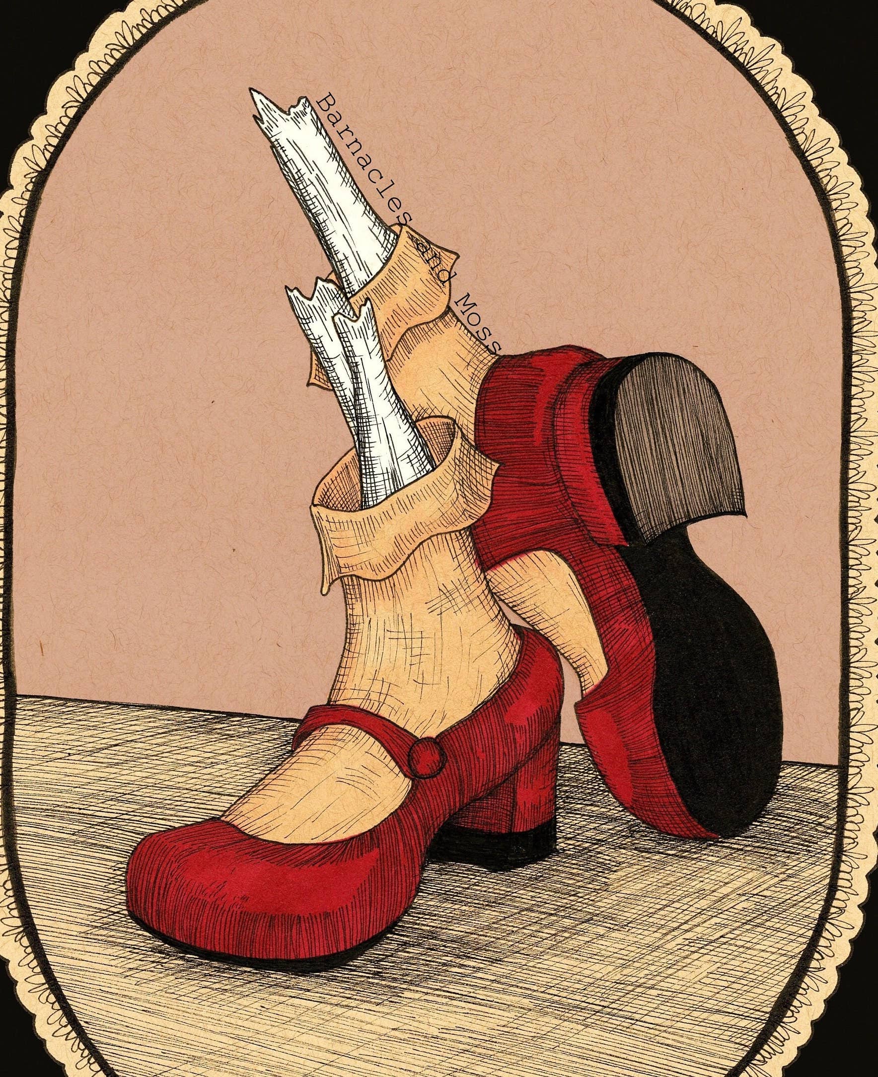 Barnacles and Moss - Wholesale Art Print - The Red Shoes Fine Art Print1