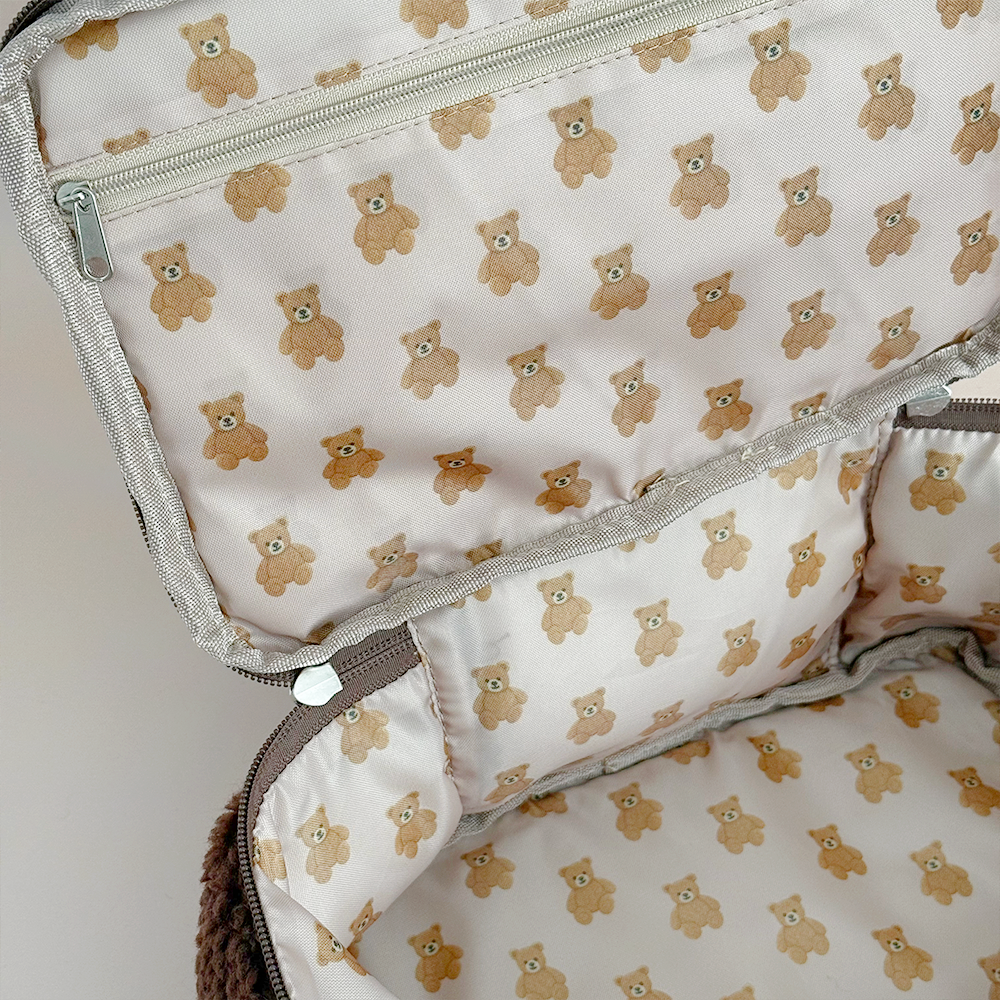 Coconut Lane - Wholesale Makeup/Cosmetic Bag - Travel Vanity Case - Chocolate Teddy4