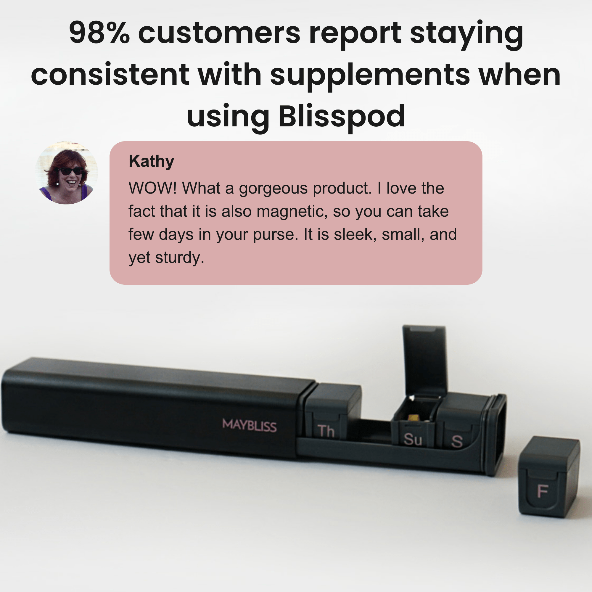 MAYBLISS - Wholesale Pill Organizer - BlissPod Innovative Travel Case13