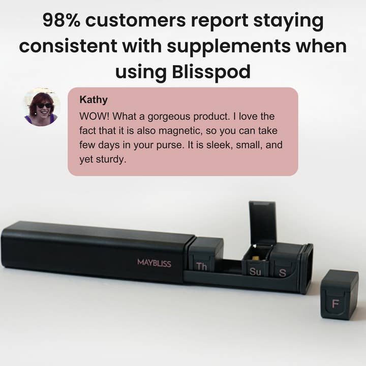 MAYBLISS - Wholesale Pill Organizer - BlissPod Innovative Travel Case13