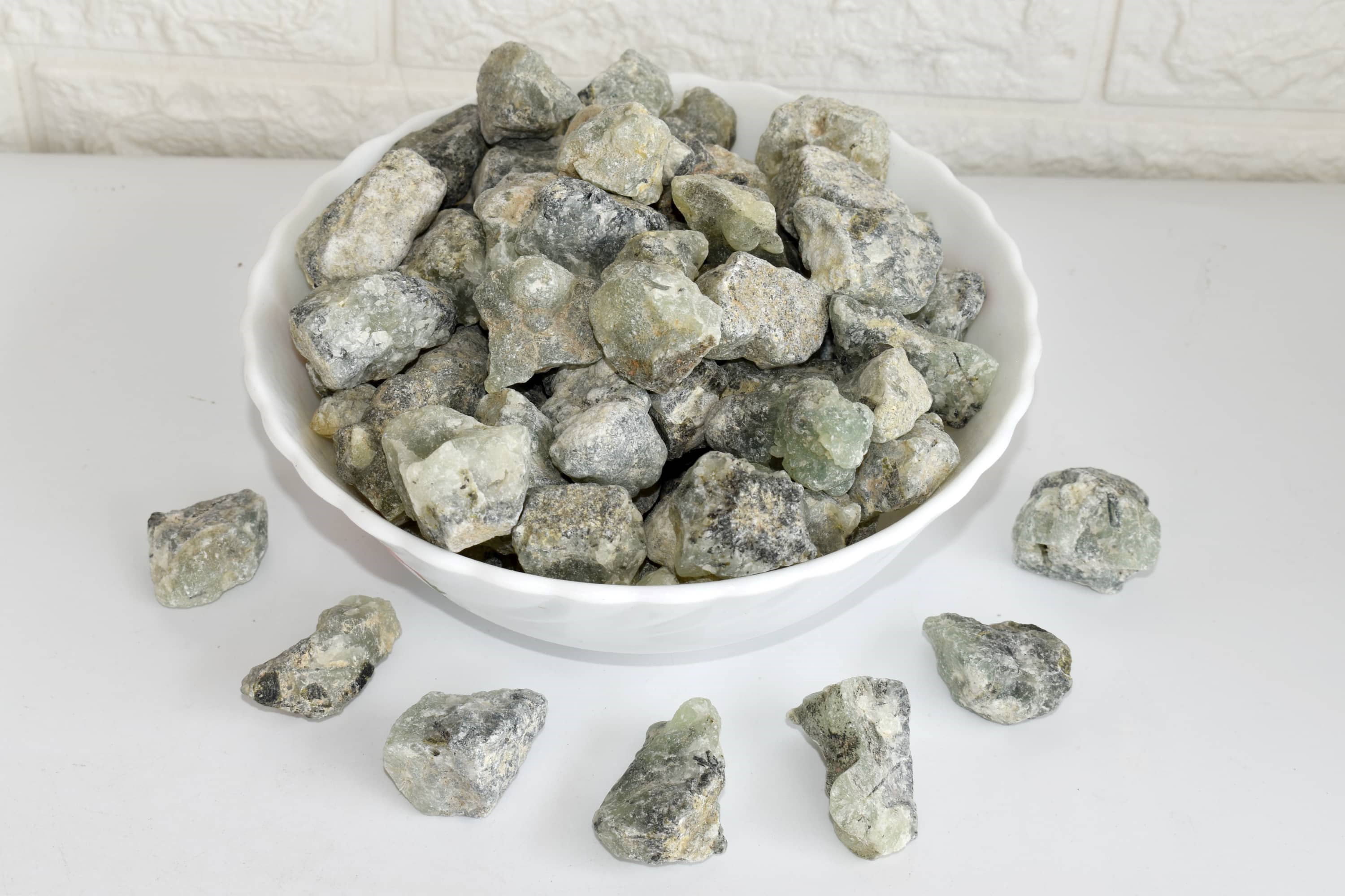 Soothing Crystals - Vente Pierre et cristal de spiritualité - 1 pièce de pierres brutes | Préhnite | Cristaux bruts de guérison6