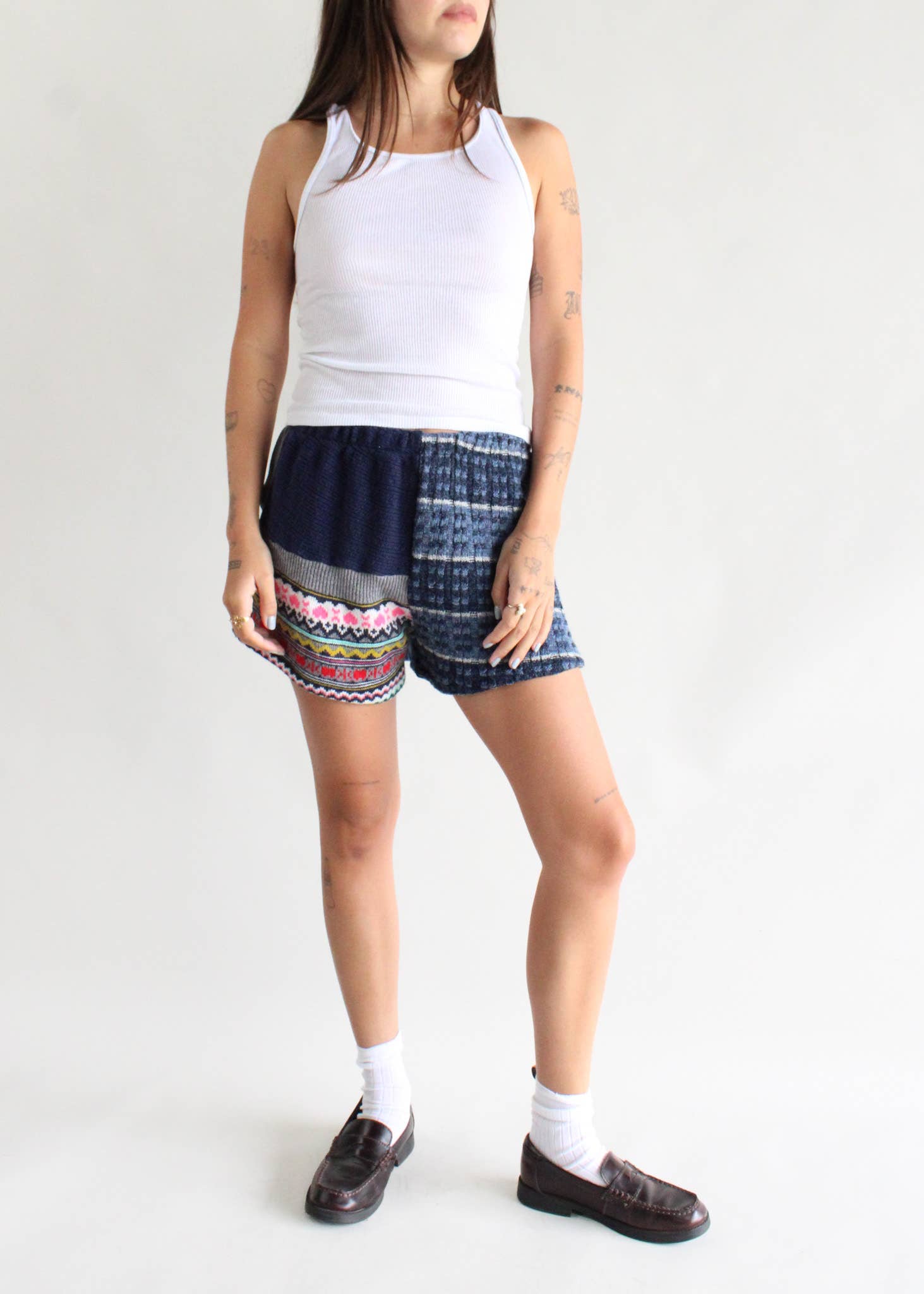 American Recycled Clothing - Vente Short – femme - Ensemble de chandails courts en tricot11