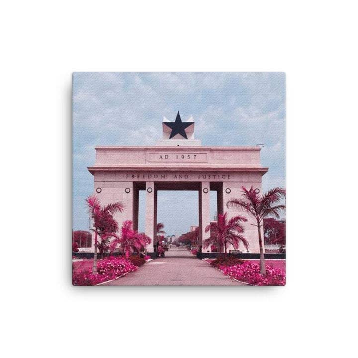 Photo Print Canvas - "Nkrumah's Legacy, Pink" | Wall Art for wholesale by The Copper Fruit