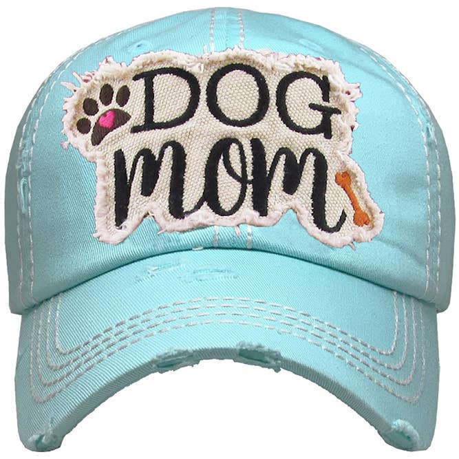Hana – wholesale Baseballkeps - Dam – DOG MOM keps med vintagepatch och sliten look13