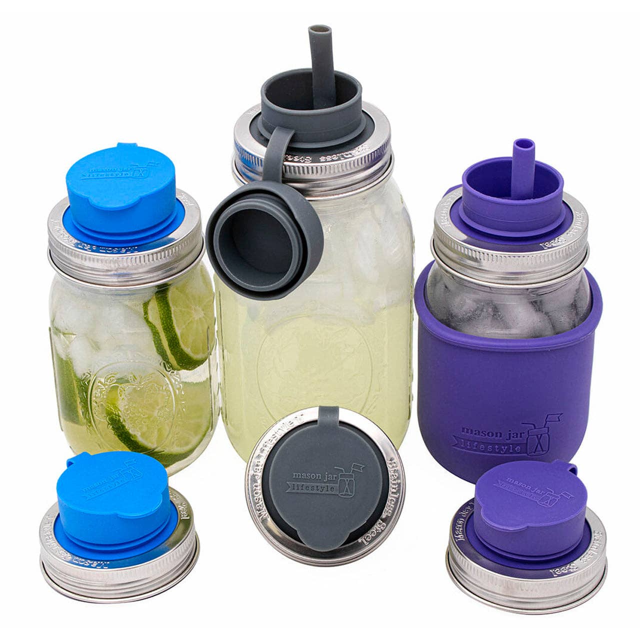 Mason Jar Lifestyle - Wholesale Drink Lids - Pop-Up Sippy Straw Leak Resistant Lids for Regular Mouth Mason Jars4