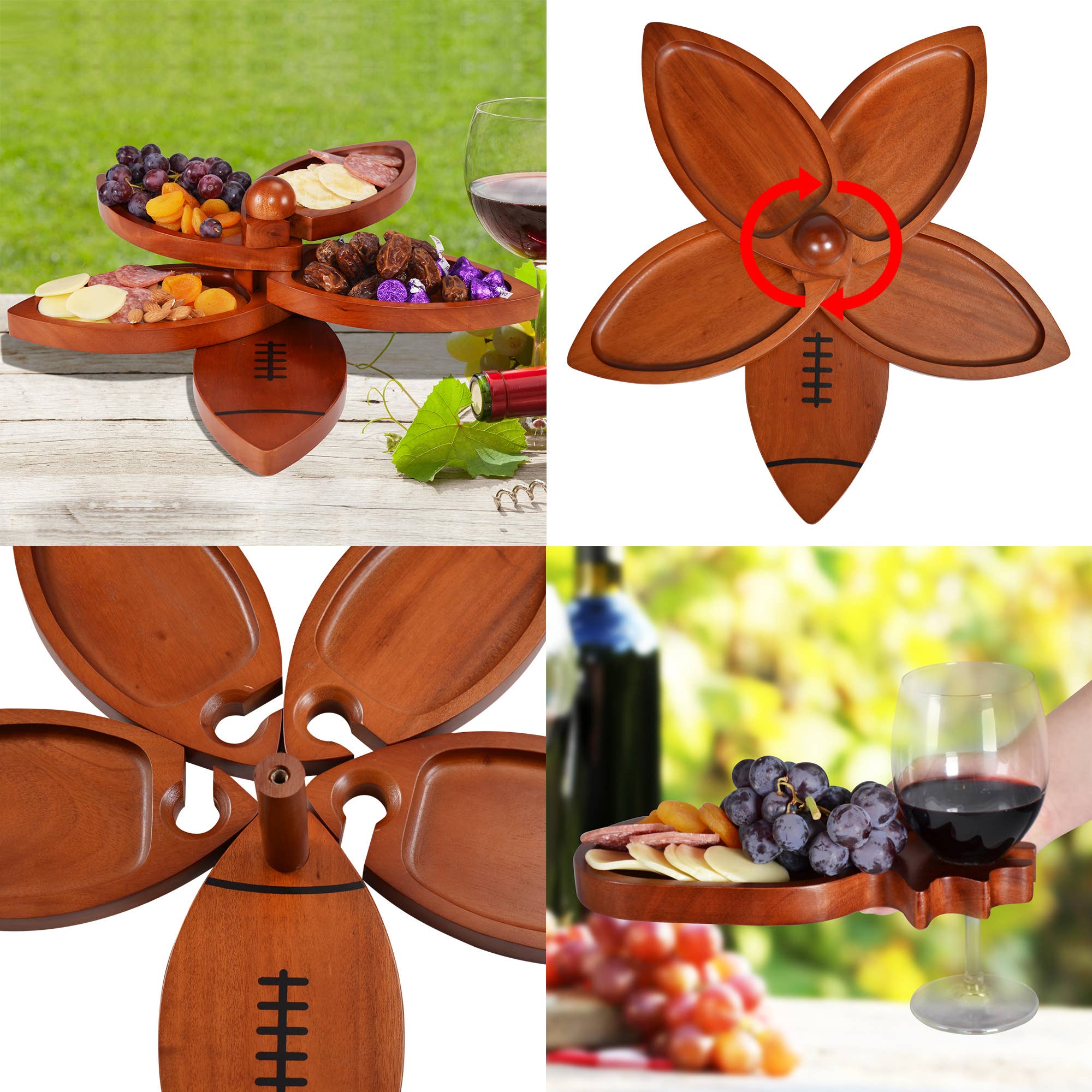 Primeware Inc. - Wholesale Servies voorgerecht - Voorgerecht Dienblad Mahonie Ontwerp7