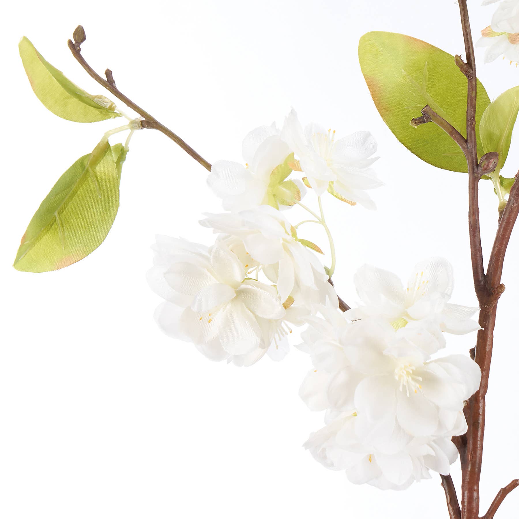 Primitives by Kathy - Wholesale Artificial Flowers - White Pear Blossoms Floral Pick2