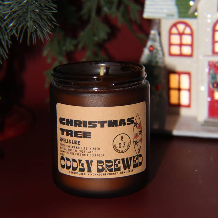 Oddly Brewed - Wholesale Jar/Filled Candle - Fresh Balsam Soy Candle2