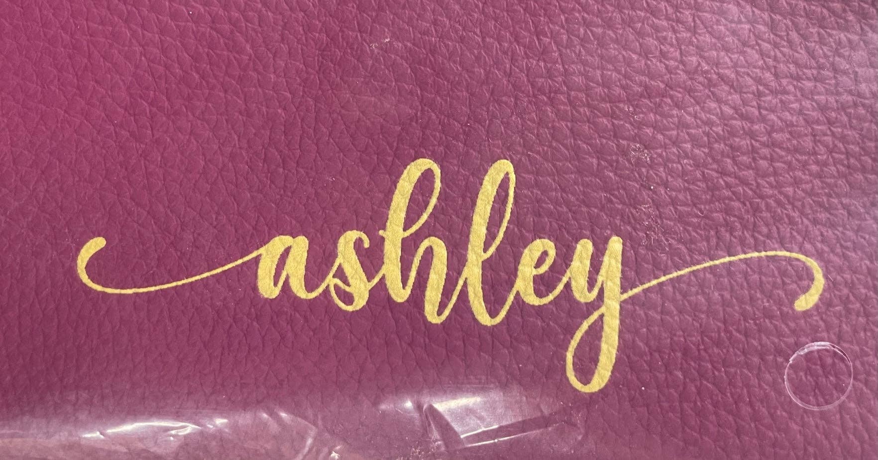 The Classy Cloth WS - Wholesale Make-up/cosmetic bag - Pebble Leather Cosmetic Bag - Monogrammed9