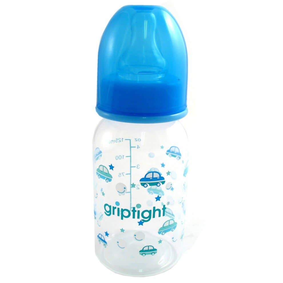 60ml Newborn Standard Neck Feeding Bottle Griptight Twin Pack, Pink/Blue