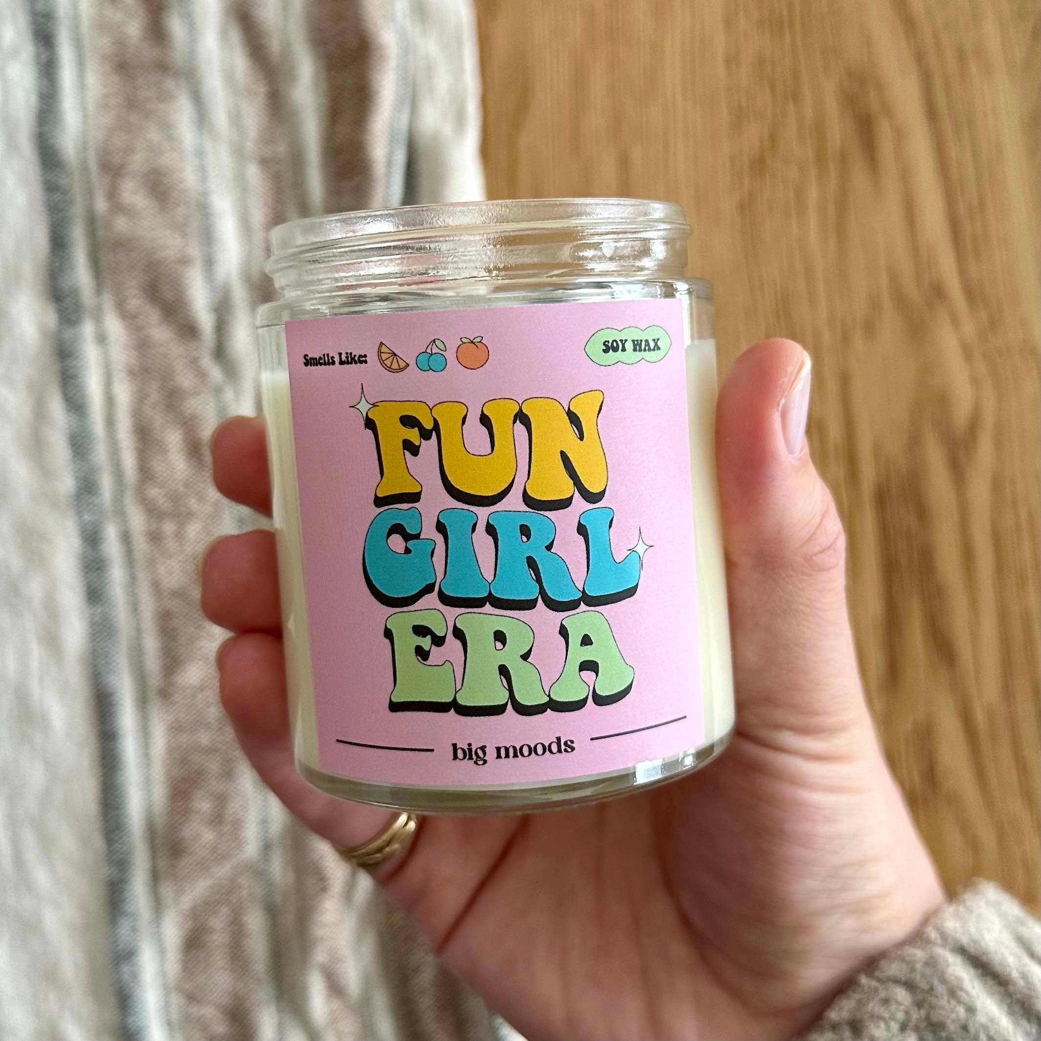 Big Moods - Wholesale Jar/Filled Candle - "Fun Girl Era" - 5oz Soy Candle1