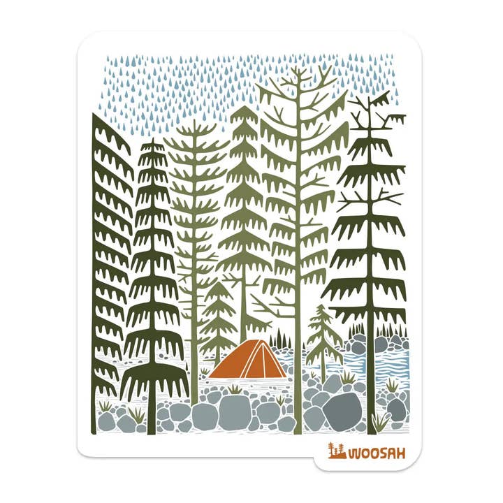 Cascade Canyon-sticker voor wholesale door Woosah Outfitters