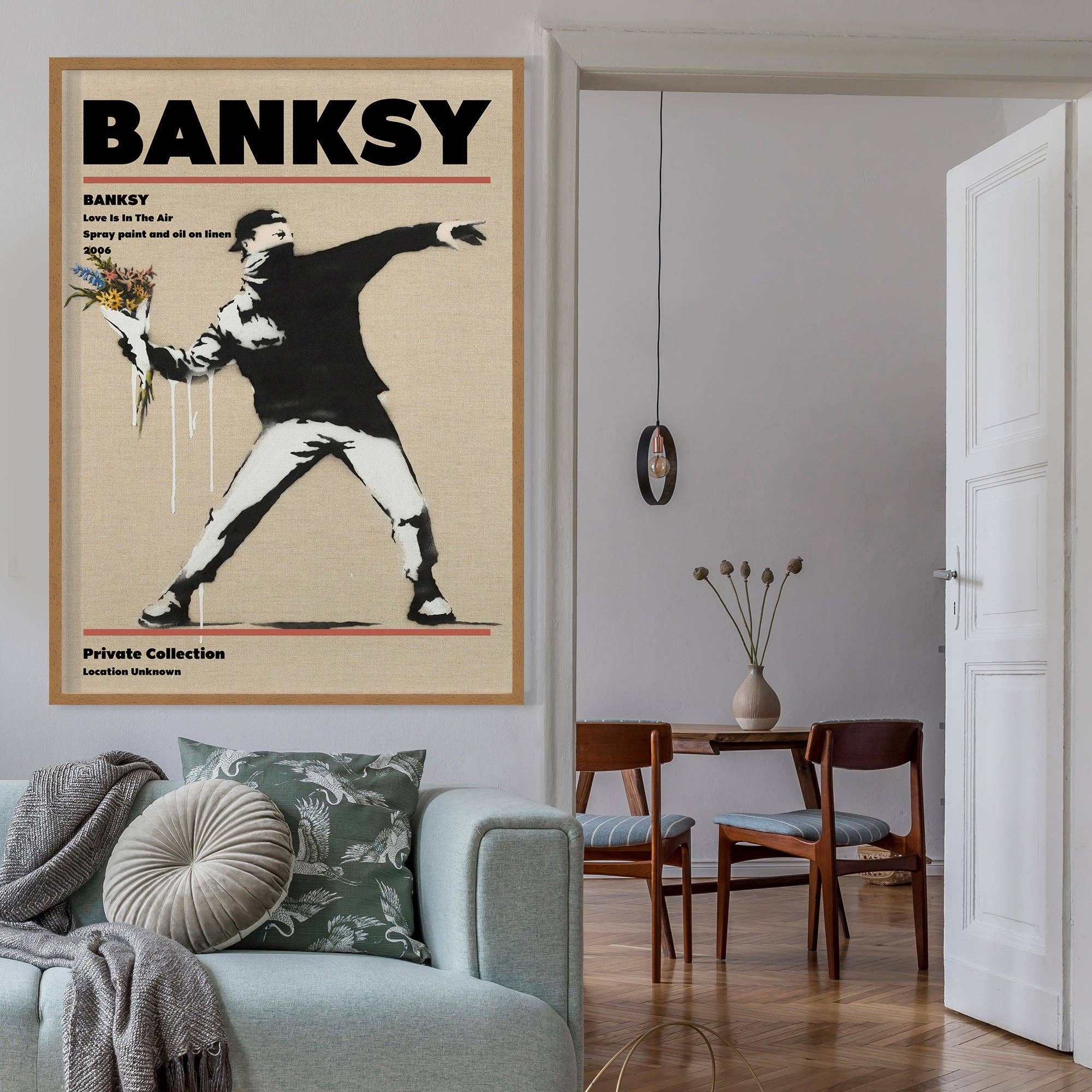 Ink & Drop - Wholesale Poster - Banksy Love Is In The Air Graffiti Artist Poster2