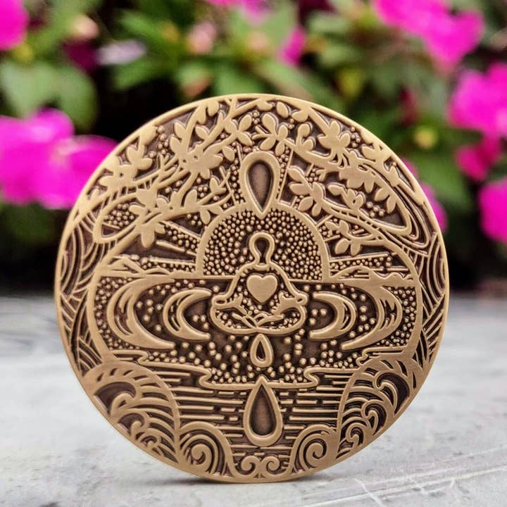 Mantra Medallions - Wholesale Keepsake Coin/Token - I Am Not Alone Mantra Medallion - Anti Anxiety, Mindfulness, Sobriety2