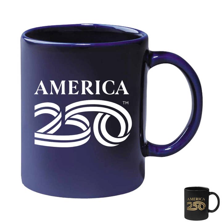 11oz Mug, Navy & Black for wholesale by America250
