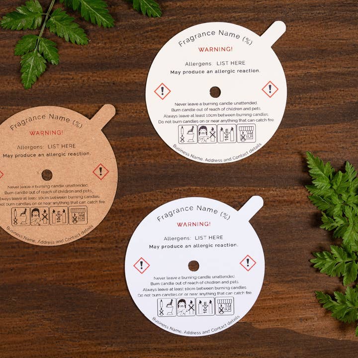 Tilpassede CLP Kraft Dæksler til Stearinlys - til bomuldssveje for engroshandel hos Fernery Designs