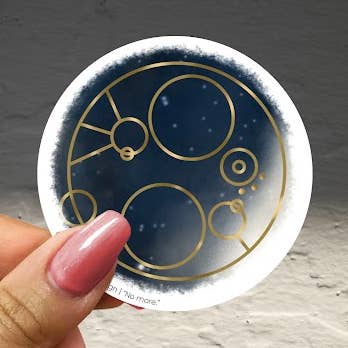 War Doctor "No More" Catchphrase Sticker for wholesale by Fandemonium Design