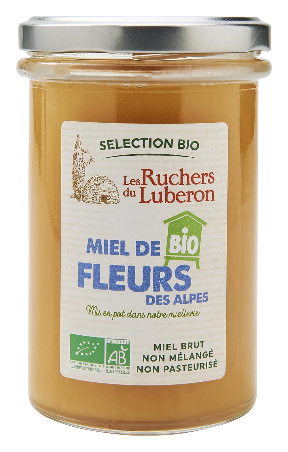 Les Ruchers du Luberon - Vente Miel - Miel Bio De Fleurs Des Alpes 370 G - Les Ruchers Du Luberon0