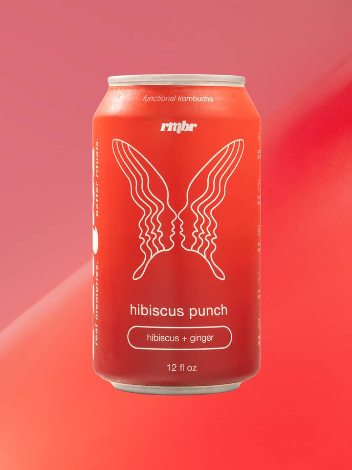 Hibiscus Punch - Green Tea Kombucha for wholesale by RMBR Kombucha