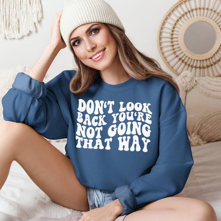 CMD Wholesale – wholesale Sweatshirt med tryck - Unisex – Titta inte tillbaka tröja0