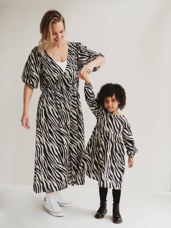 Jasmine Multicolour Zebra Streak Print Maxi Dress for wholesale by Turtledove London