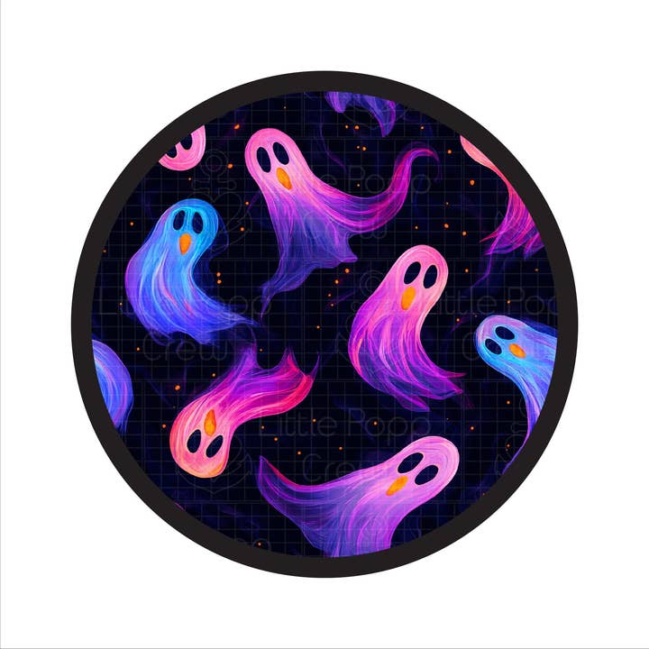 Little Popp Crew - Wholesale Sleepsuit - Baby - Halloween | Whirling Ghosts | Convertible Bamboo Zipper Baby Pajamas10