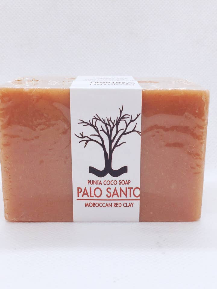 Palo Santos & Moroccan Red Clay Coconut Soap for wholesale by Punta Coco