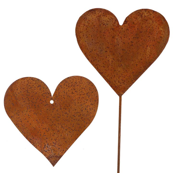 Rostikal – wholesale Garden/lawn stake – Rust decoration heart as a hanging decoration or garden decoration bed plug2