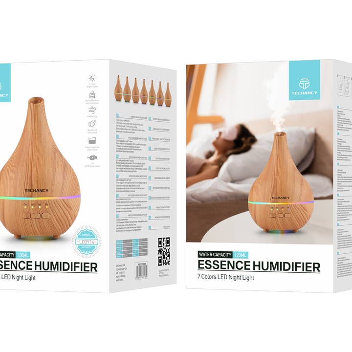 TECHANCY - Wholesale Electronic Diffuser - TECHANCY Oil Diffuser Humidifier 120ML2