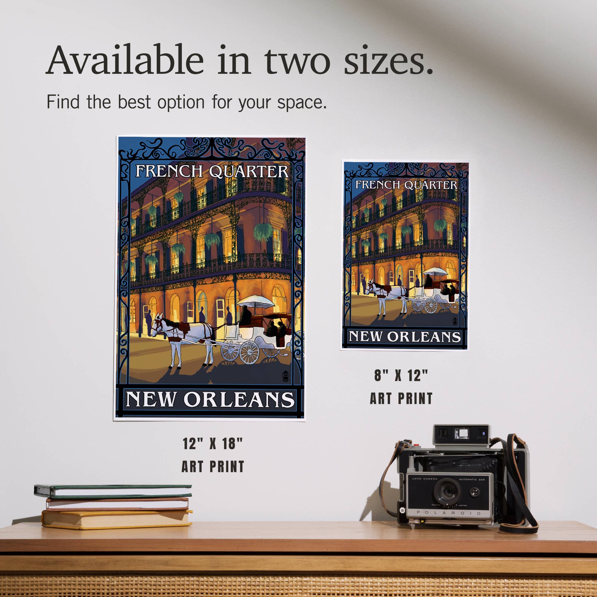 Lantern Press - Vente Affiche d'art - ESTAMPES D'ART New Orleans, Louisiane French Quarter6