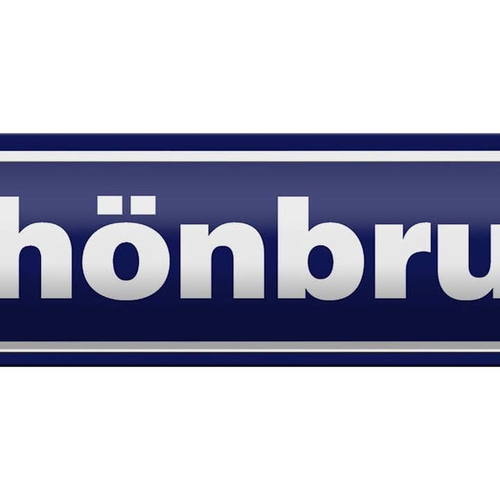 Femer - Wholesale Sign - Tin sign note 46x10cm Schönbrunn