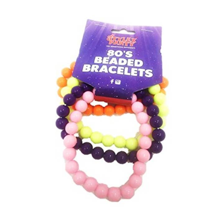 Acessório de fantasia de fantasia de pulseira de pulso frisado dos anos 80 por atacado de Stylex Party