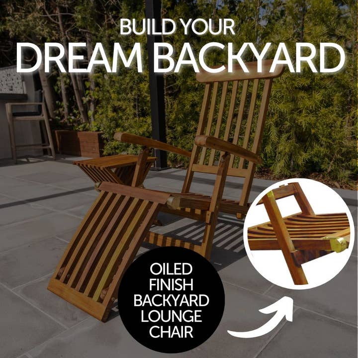 Nordic Teak - Wholesale Chaise Lounge - Nordic Style Teak Oiled Outdoor Sun Lounger4