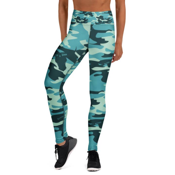 Yoga Leggings | Dames Yoga Leggings | Camo Yoga Leggings | Dames Yoga Broeken | Workout Leggings Volledige Lengte voor wholesale door Stitch & Simon