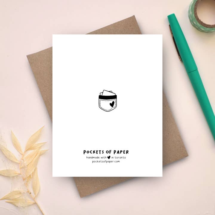 Pockets of Paper - Wholesale Baby Card - Welcome Little Dumpling Card1