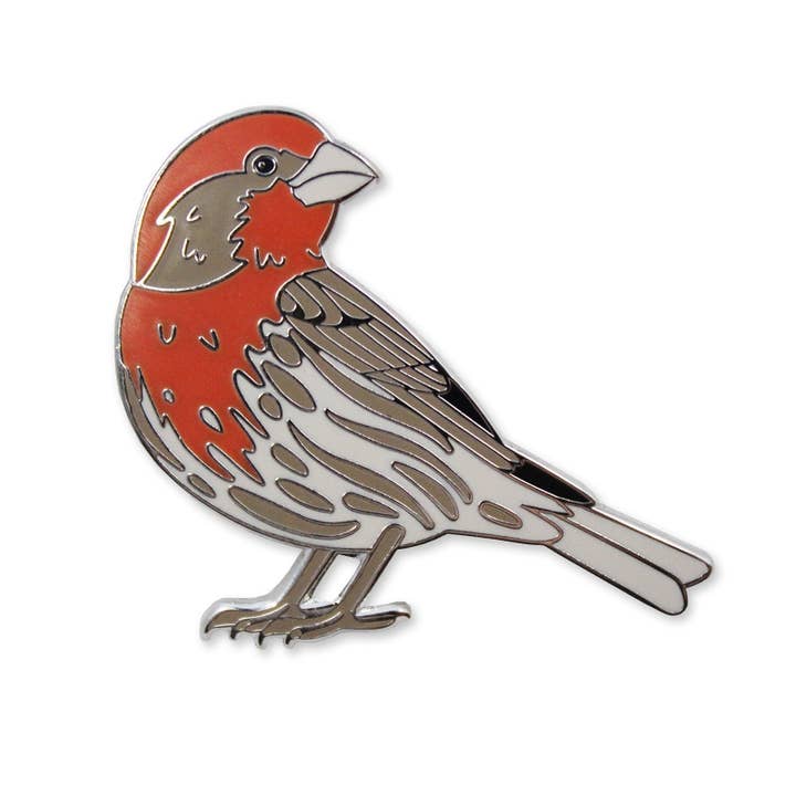 Bird Collective - Wholesale Lapel Pin/Button - House Finch Enamel Pin