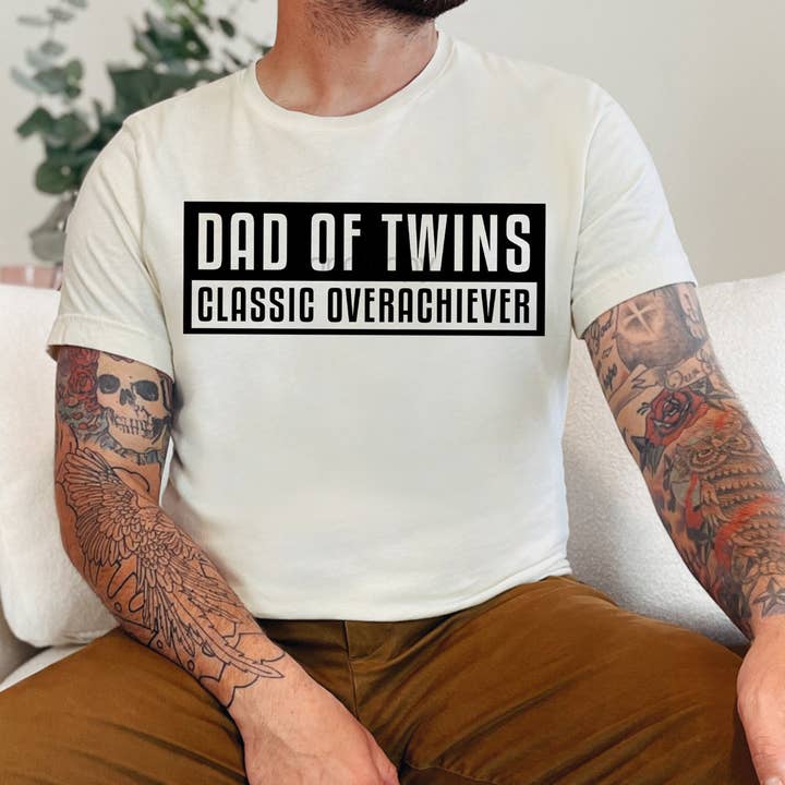 Papà di gemelli classico super realizzatore DTF trasferimento termico per la vendita all'ingrosso da parte di Trendy Transfers