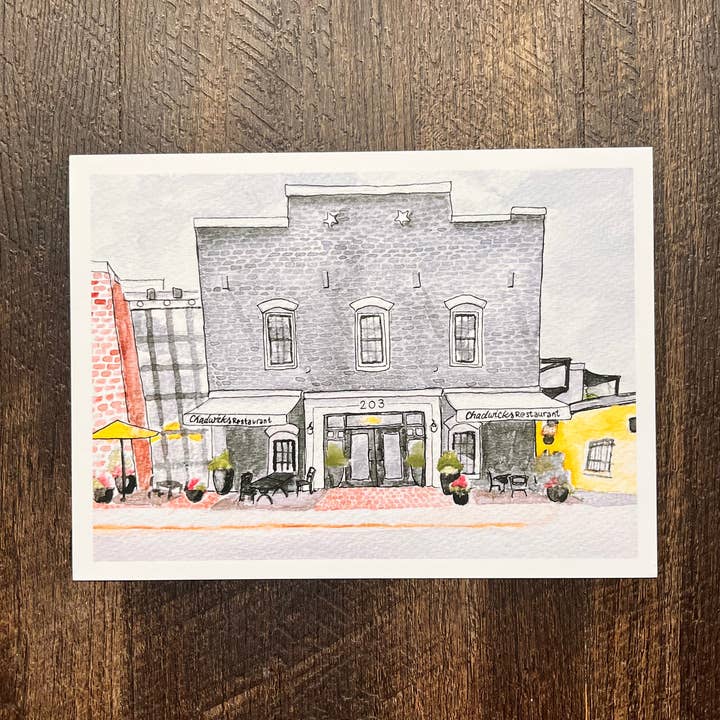 Chadwicks Print for wholesale by Julianne Woehrle Designs