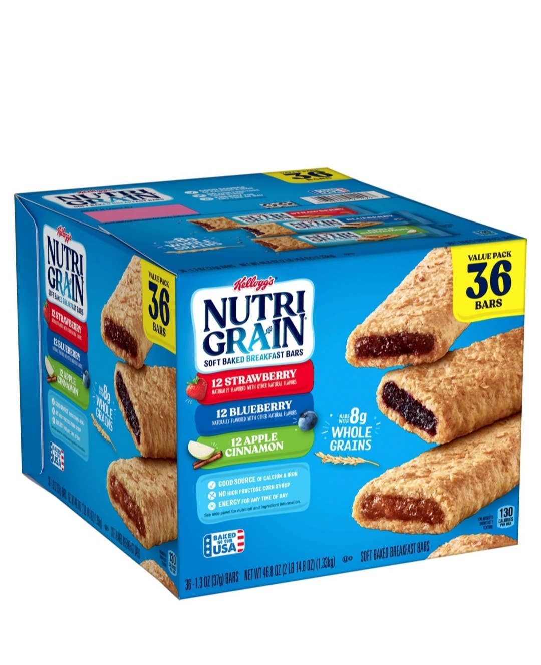 Majestic Wholesale - Wholesale Snack Bar - Nutri-Grain Bars Variety Pack, 1.3 oz, 36-Count0