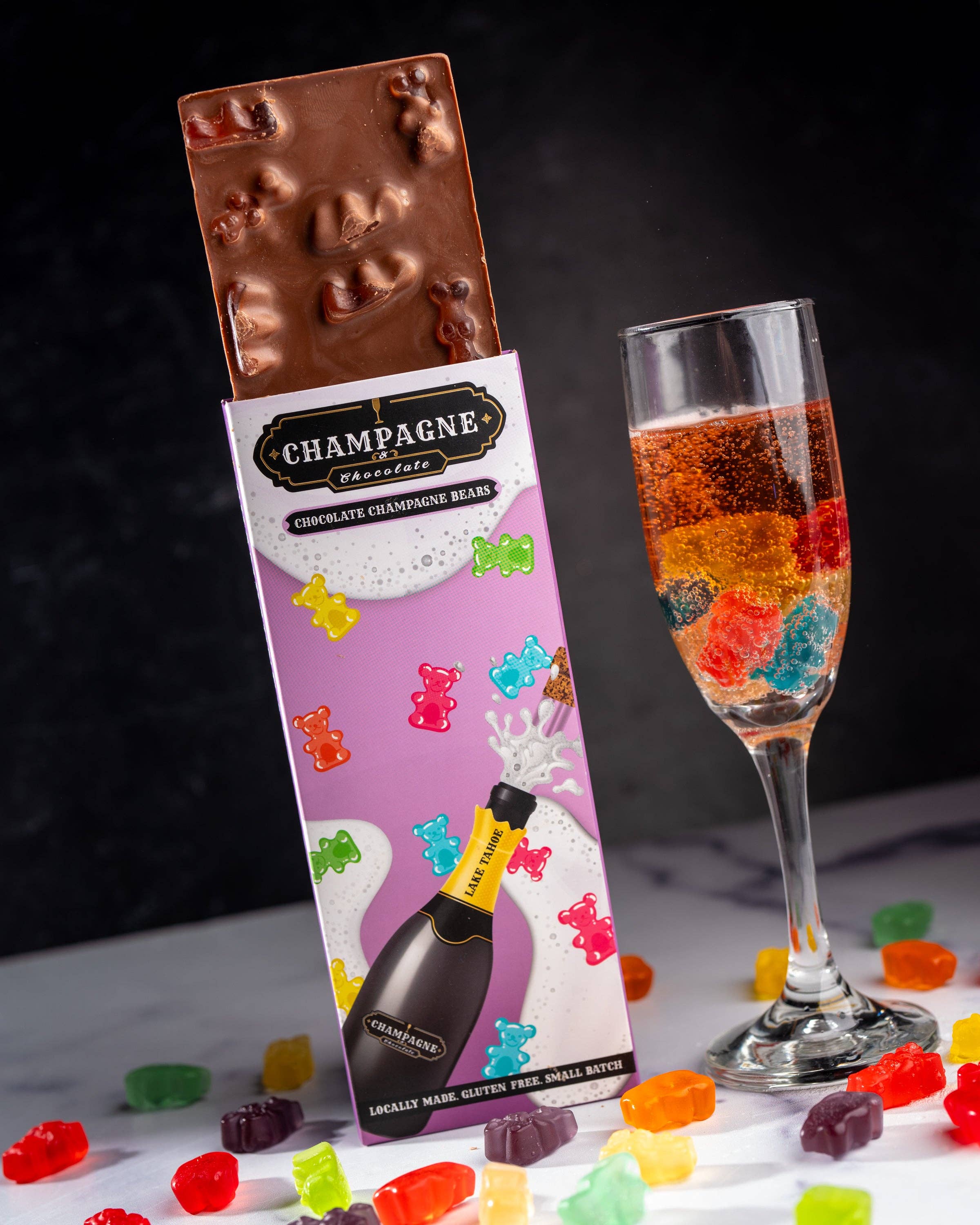 Champagne & Chocolate - Wholesale Chocolate Bar - Chocolate Champagne Bears1