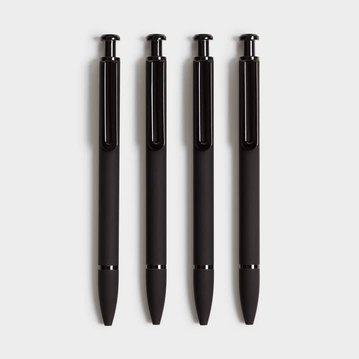 U Brands Midnight Ballpoint Pens, 4 CT Black for wholesale by U Brands