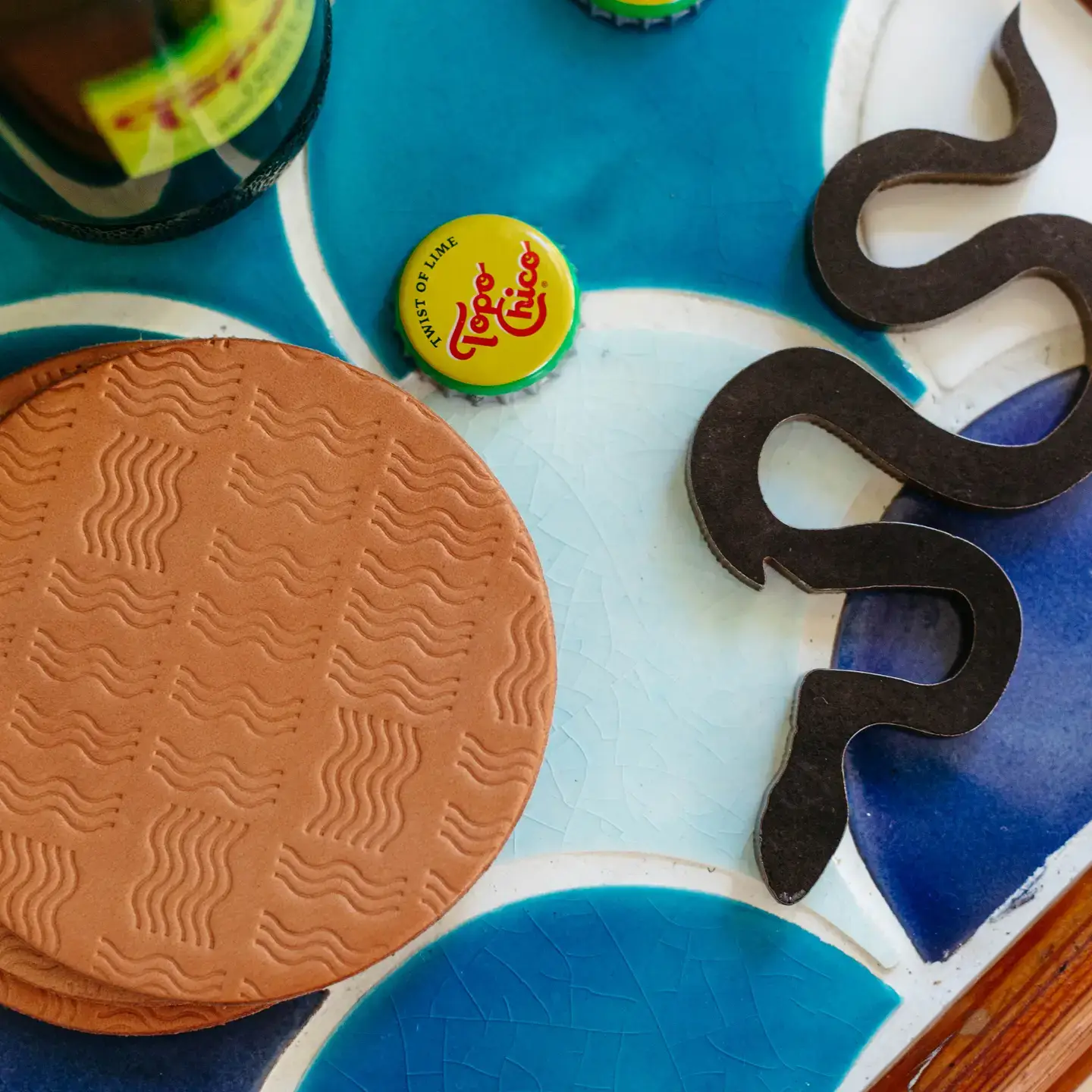 Son of a Sailor - Wholesale Coasters - Jig Coasters in Rio / Set of 4 Leather Coasters0