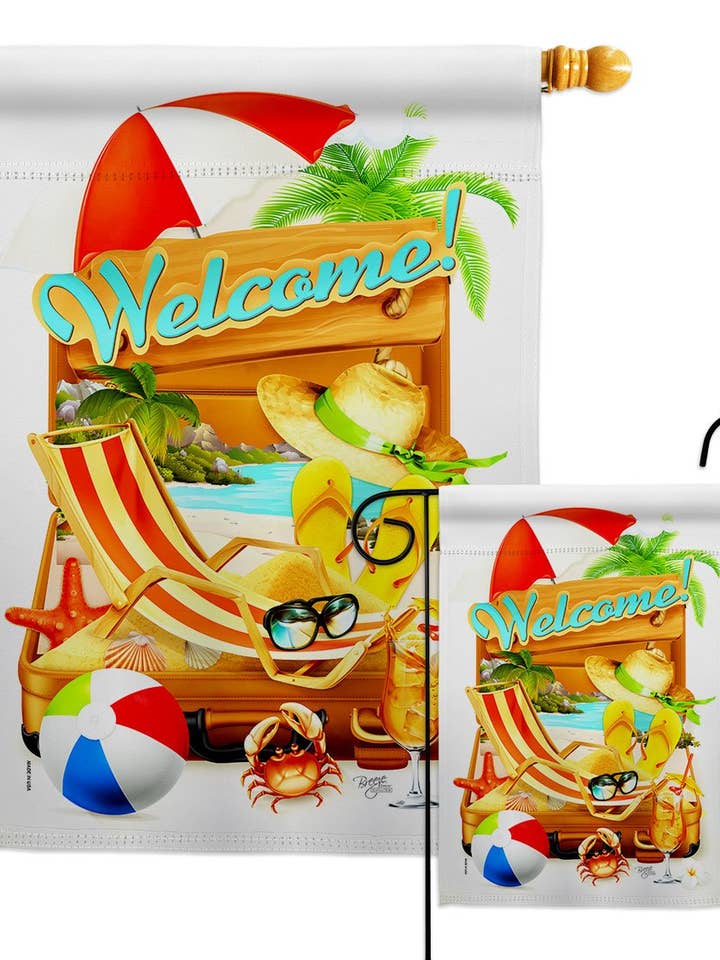 Reday For Summer Coastal Beach Decor Flag for wholesale by Two Group Flag Co