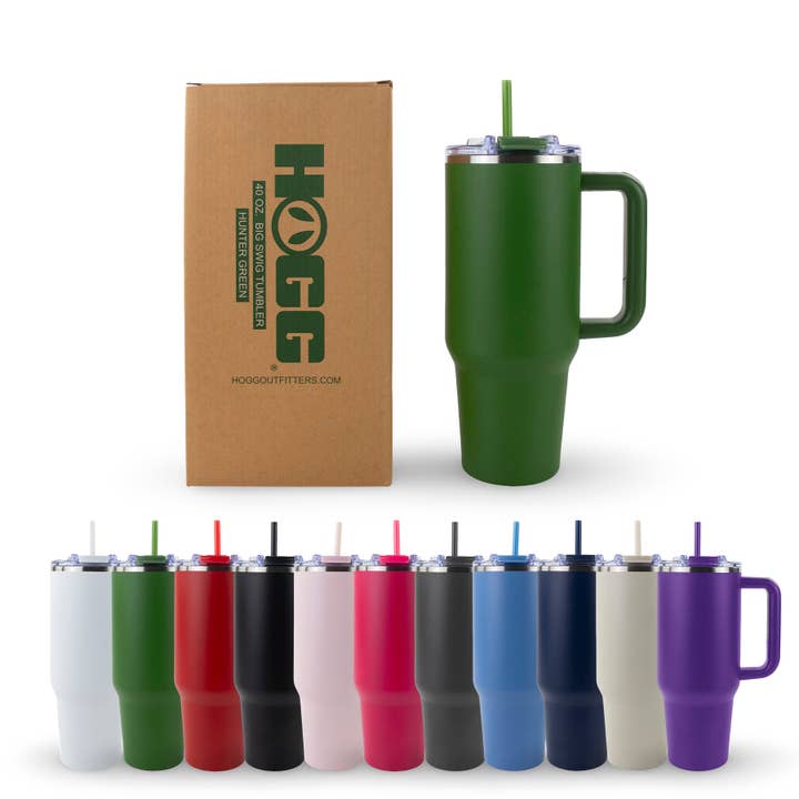 40oz POWDER COATED BIG SWIG TUMBLER for wholesale by Hogg Outfitters