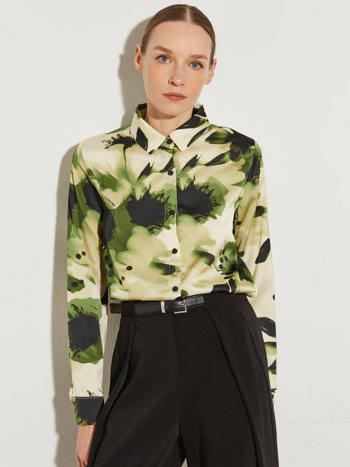 Bedrukte blouse voor wholesale door ELLI WHITE