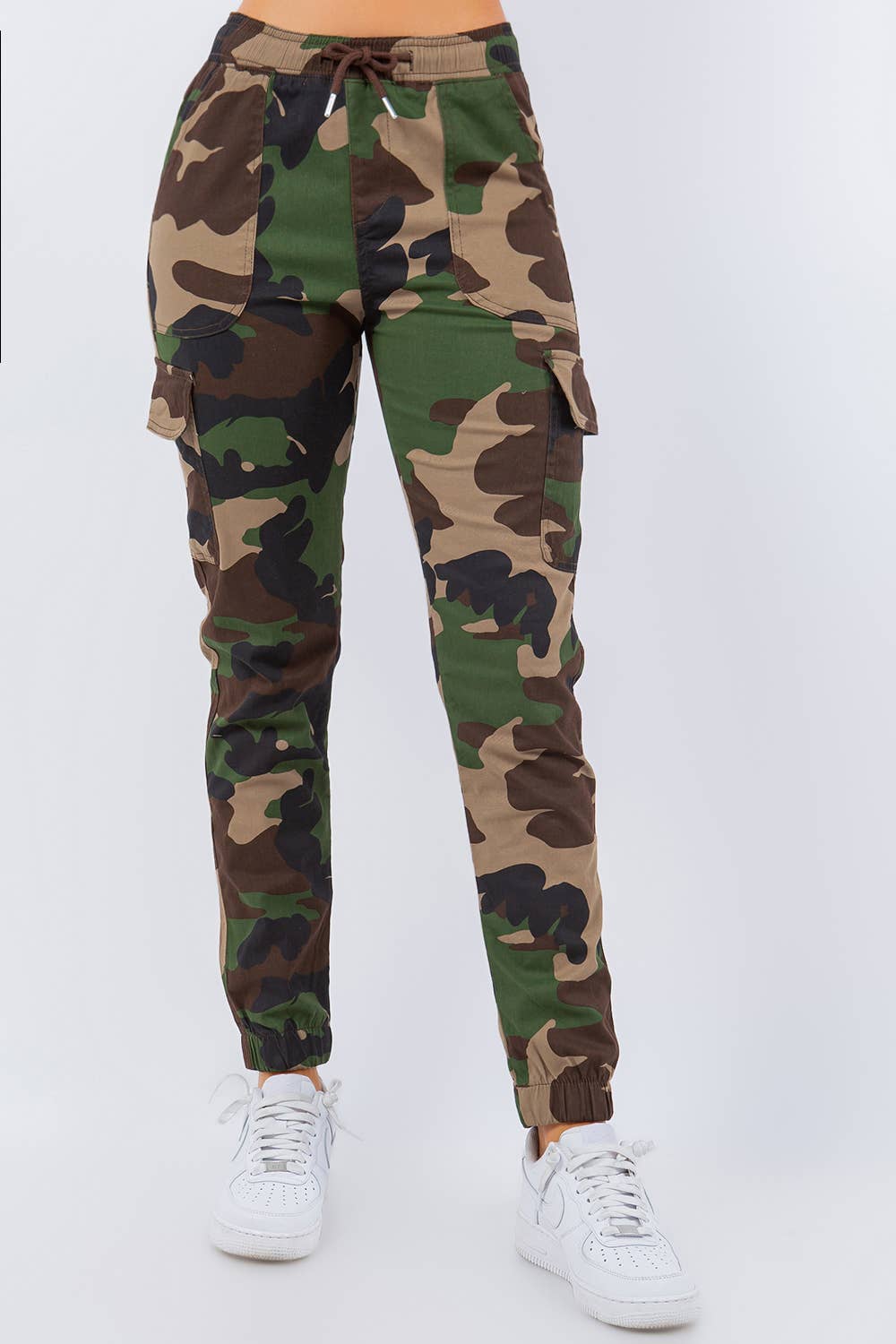 Veracci - Wholesale Pants - Women's - Stretch Twill Cargo Jogger Pants womens1