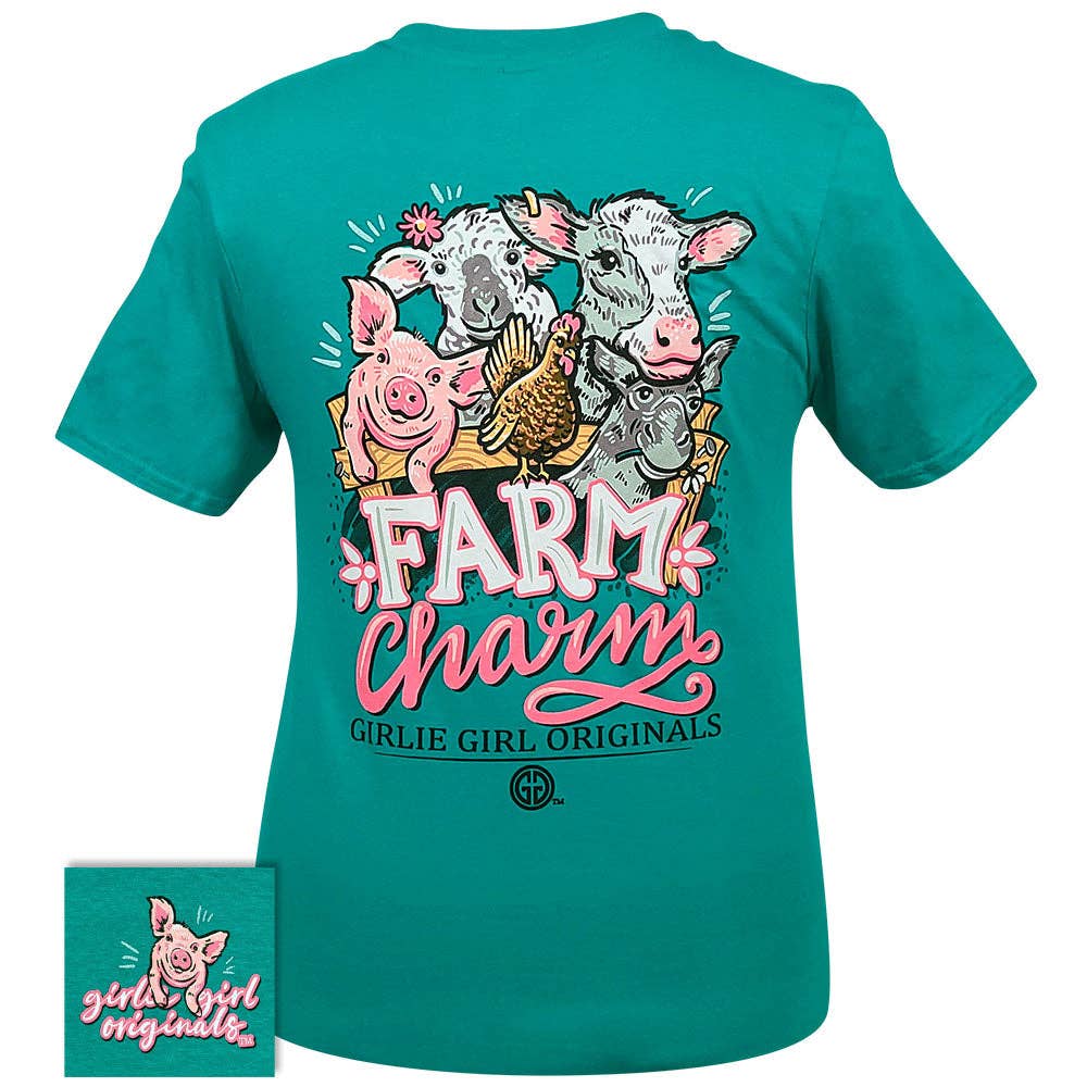 Girlie Girl Originals - Wholesale Screen Printed T-Shirt - Women's - 2528 Farm Charm SS-Jade Dome0