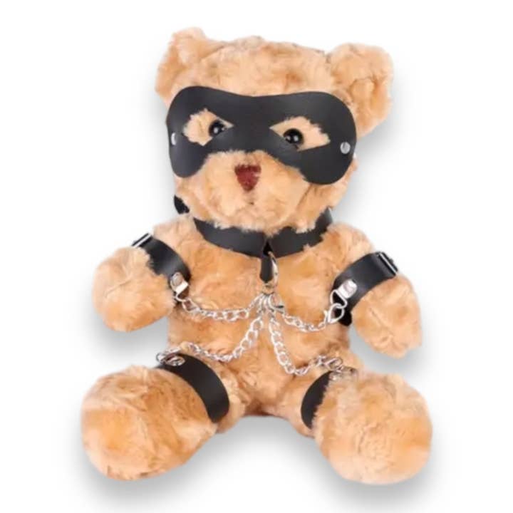 Kinky Pleasure - Wholesale Stuffed/Plush Toy - Kids & Baby - Kinky Pleasure - T058 - Teddy Bear in Chains - 2 Colors14